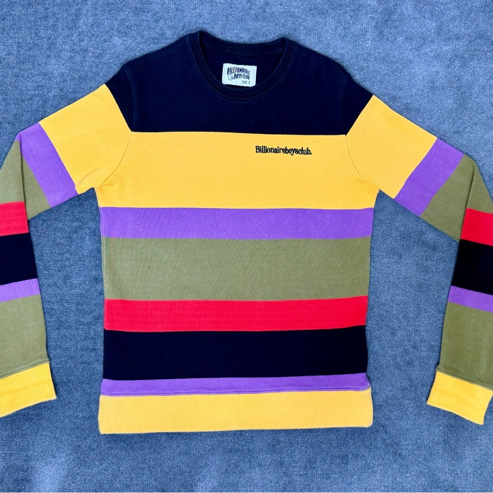 Billionaire Boys Club BBC Colorblock Crewneck Sweatshirt Multicolor Men’s Small